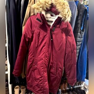 Hollister Thermore parka jacket with fur hood